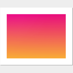 Ombre | Gradient Colors | Pink and Orange | Posters and Art